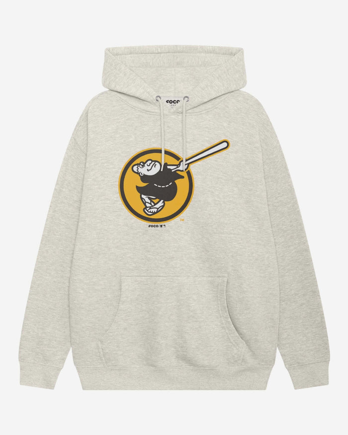 San Diego Padres Alternate Logo Hoodie FOCO Oatmeal Heather S - FOCO.com