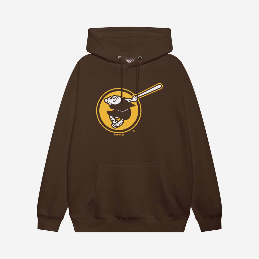 San Diego Padres Alternate Logo Hoodie FOCO Chestnut S - FOCO.com