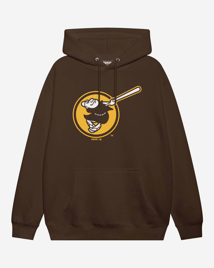 San Diego Padres Alternate Logo Hoodie FOCO Chestnut S - FOCO.com