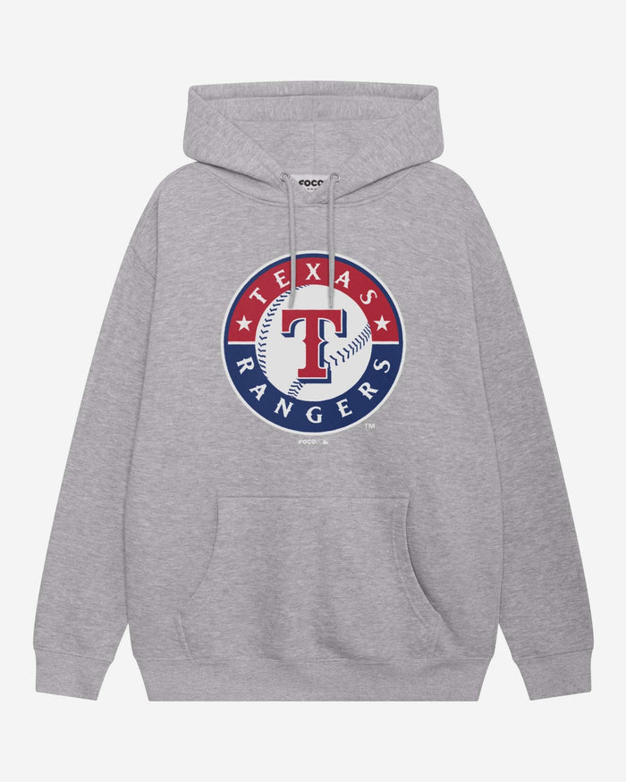 Texas Rangers 2024 Alternate Logo Hoodie FOCO Athletic Heather S - FOCO.com