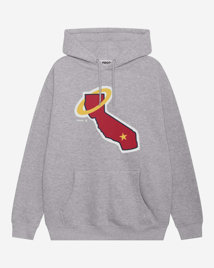 Los Angeles Angels 1970 Alternate Logo Hoodie FOCO Athletic Heather S - FOCO.com