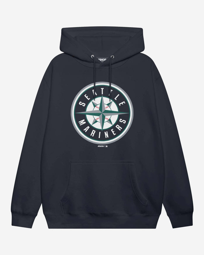 Seattle Mariners Alternate Logo Hoodie FOCO Navy S - FOCO.com