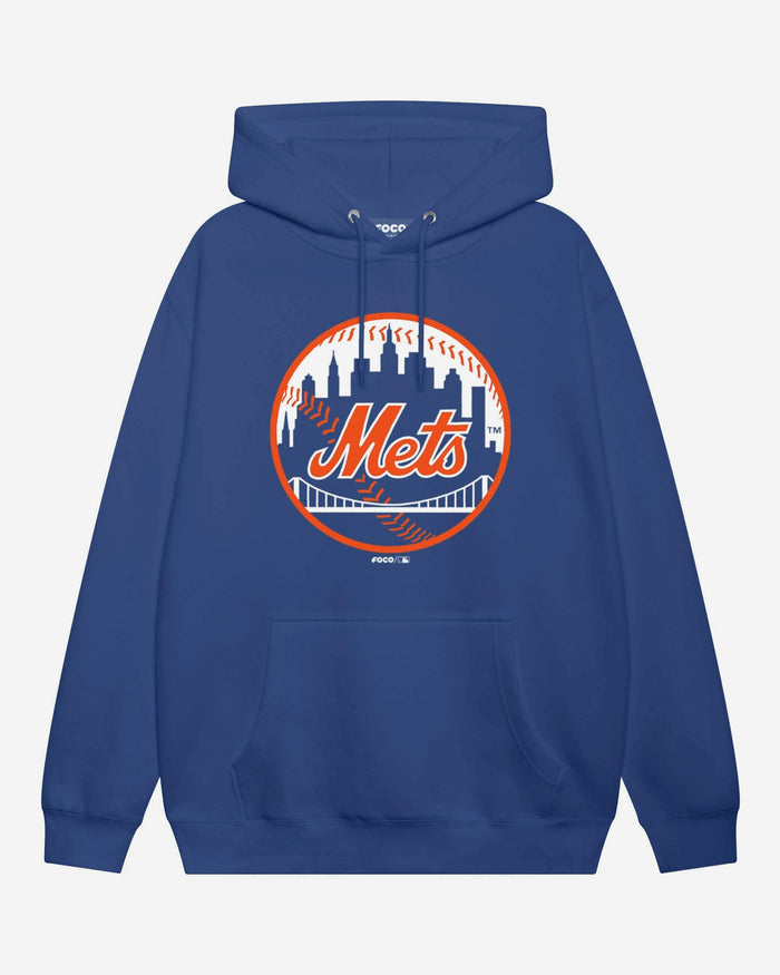 New York Mets Alternate Logo Hoodie FOCO True Royal S - FOCO.com