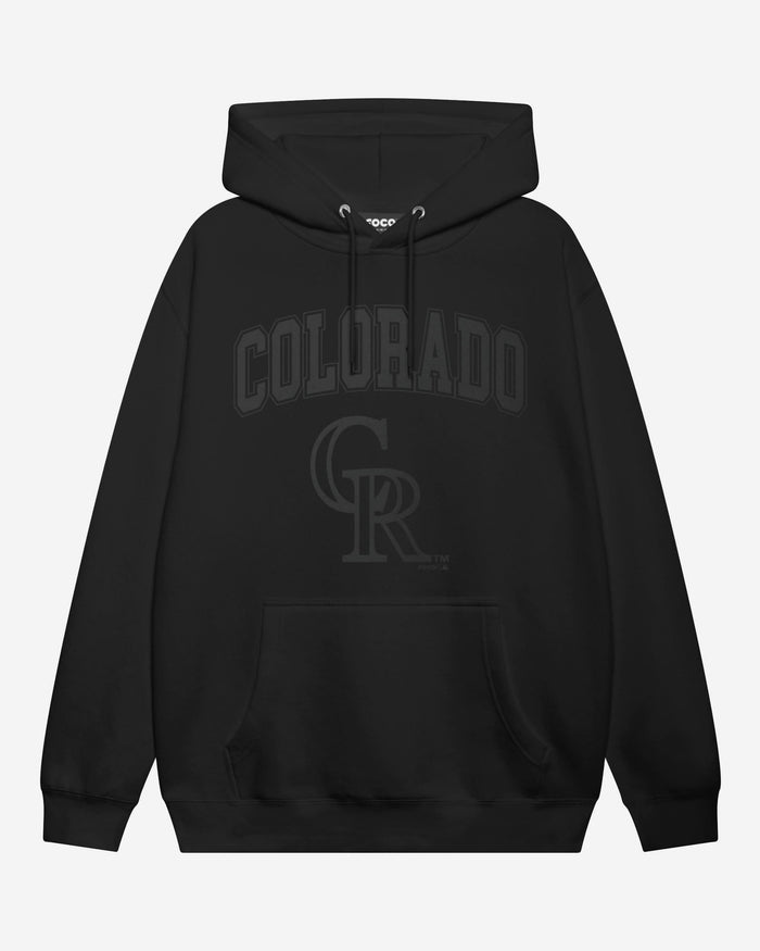 Colorado Rockies Blackout Hoodie FOCO S - FOCO.com