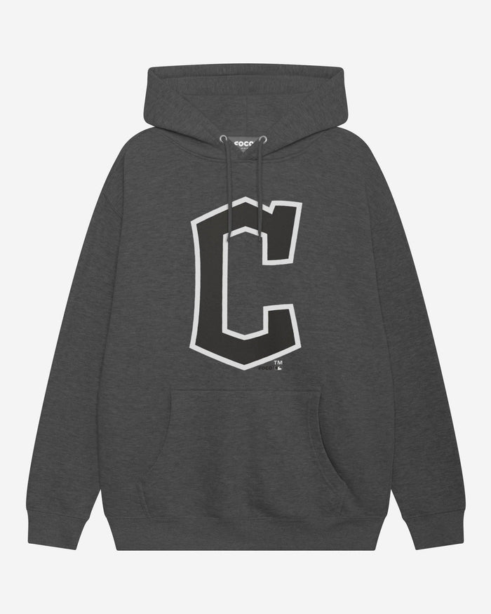 Cleveland Guardians Black & White Primary Logo Hoodie FOCO S - FOCO.com
