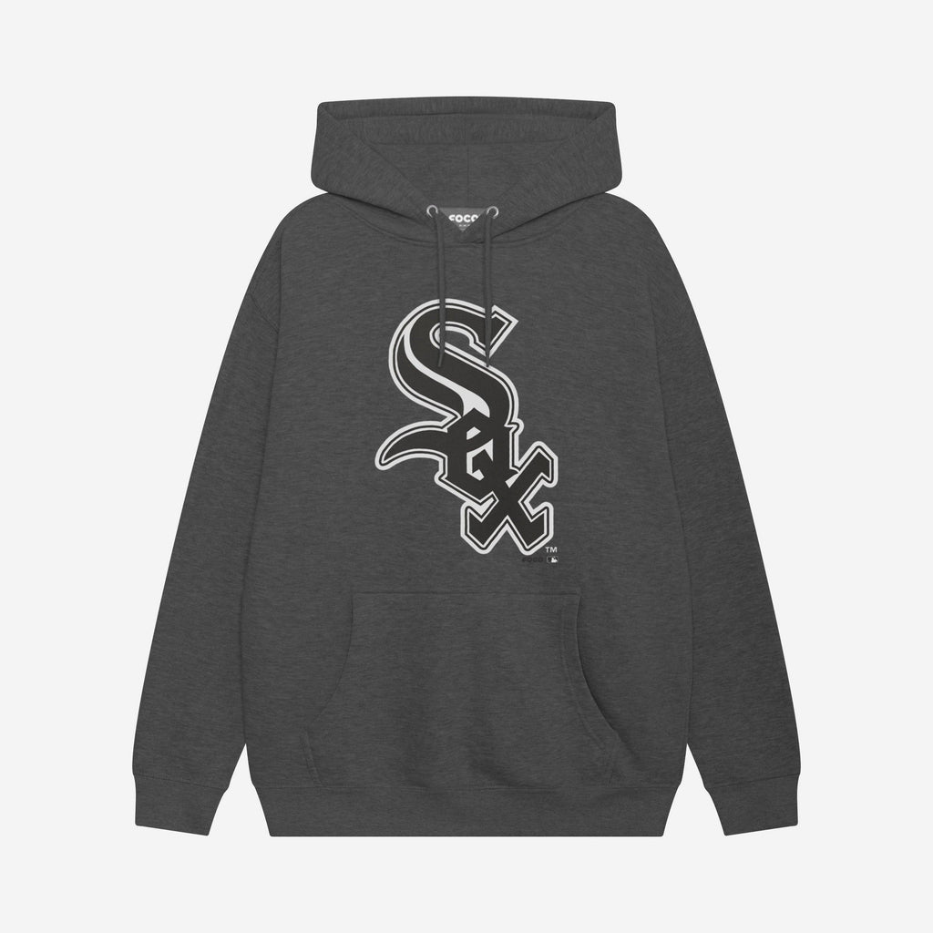 Chicago White Sox Black & White Primary Logo Hoodie FOCO S - FOCO.com