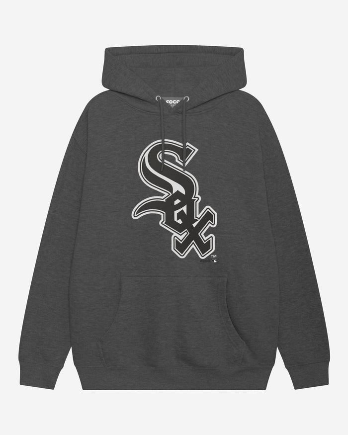 Chicago White Sox Black & White Primary Logo Hoodie FOCO S - FOCO.com