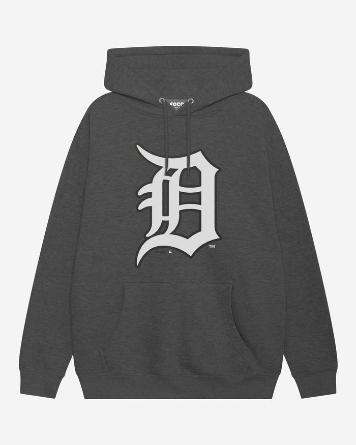 Detroit Tigers Black & White Primary Logo Hoodie FOCO S - FOCO.com
