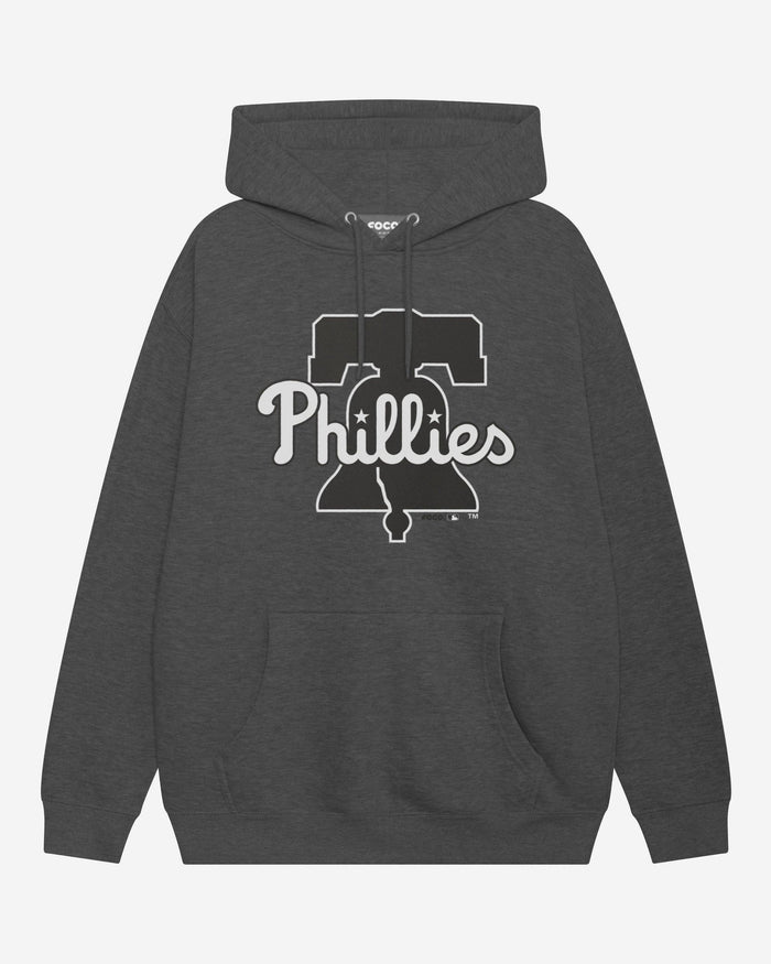 Philadelphia Phillies Black & White Primary Logo Hoodie FOCO S - FOCO.com
