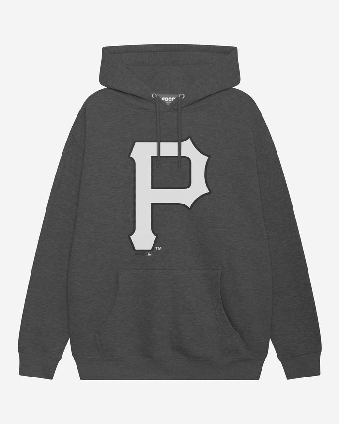 Pittsburgh Pirates Black & White Primary Logo Hoodie FOCO S - FOCO.com