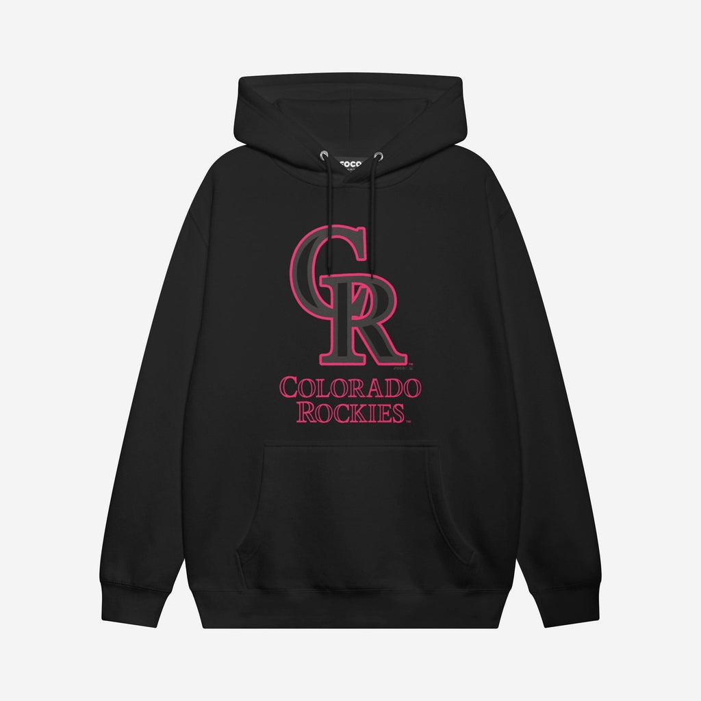 Colorado Rockies Highlight Reel Hoodie FOCO Black/Neon Pink S - FOCO.com
