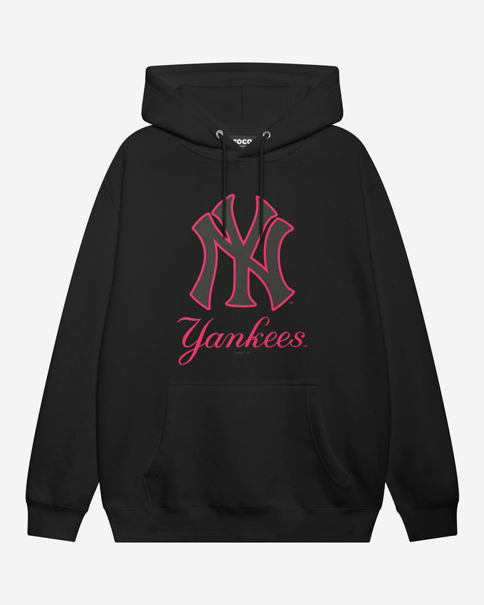 New York Yankees Highlight Reel Hoodie FOCO Black/Neon Pink S - FOCO.com