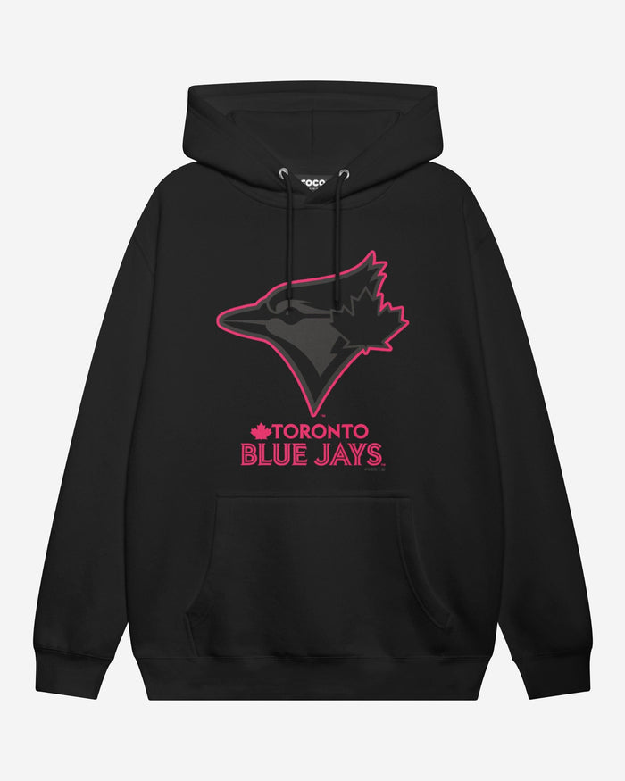 Toronto Blue Jays Highlight Reel Hoodie FOCO Black/Neon Pink S - FOCO.com