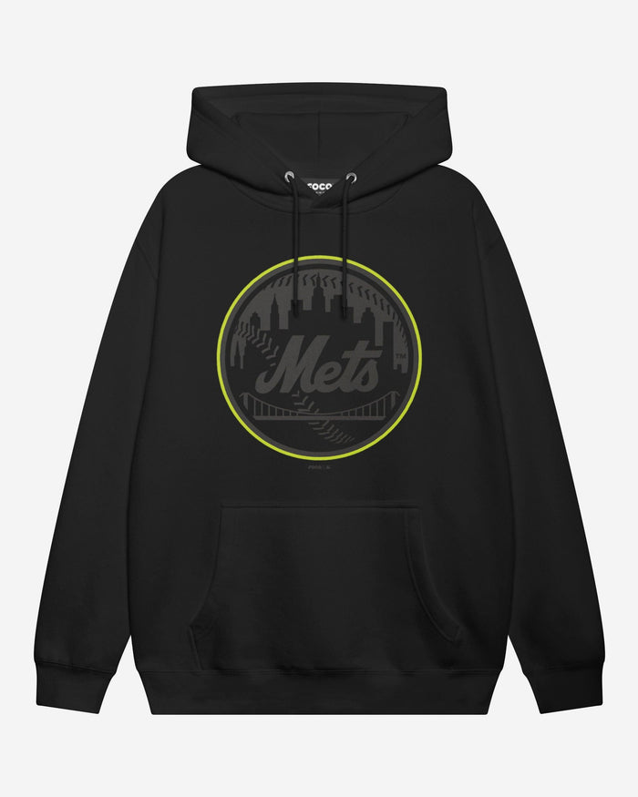 New York Mets Highlight Reel Hoodie FOCO Black/Volt S - FOCO.com