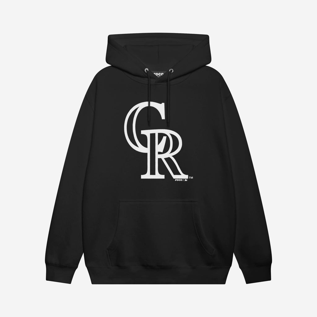 Colorado Rockies White Logo Hoodie FOCO S - FOCO.com