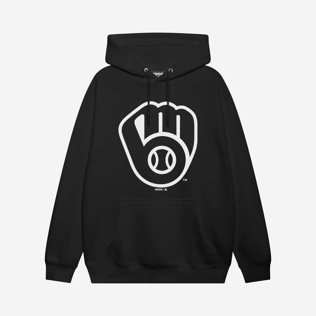 Milwaukee Brewers White Logo Hoodie FOCO S - FOCO.com