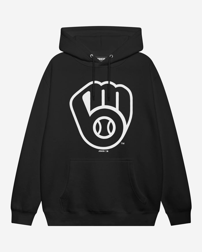 Milwaukee Brewers White Logo Hoodie FOCO S - FOCO.com