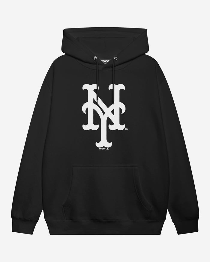 New York Mets White Logo Hoodie FOCO S - FOCO.com