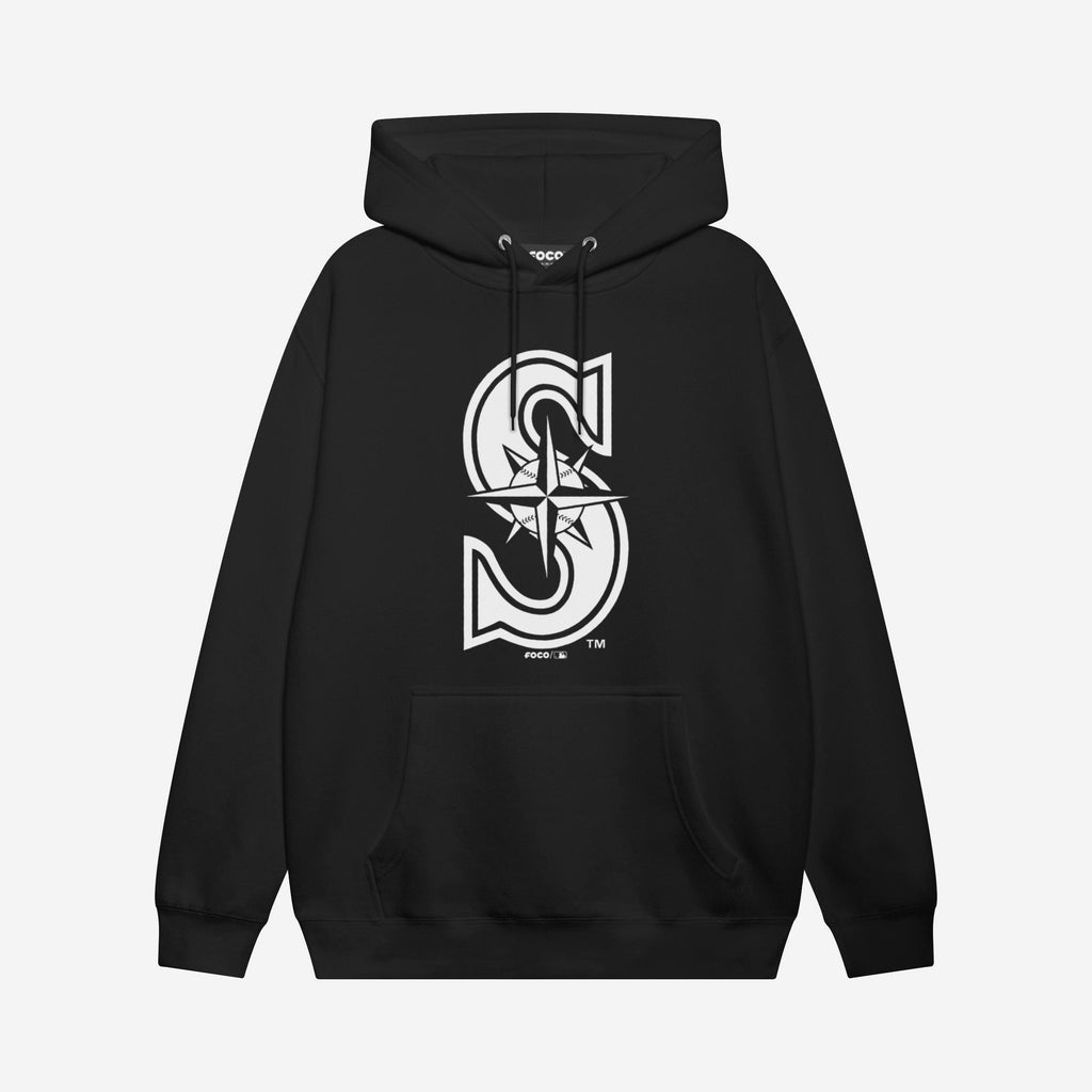 Seattle Mariners White Logo Hoodie FOCO S - FOCO.com