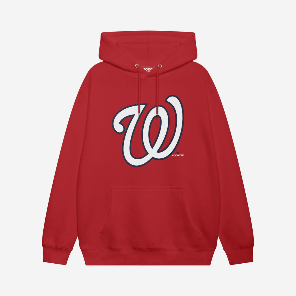 Washington Nationals Primary Logo Hoodie FOCO Red S - FOCO.com