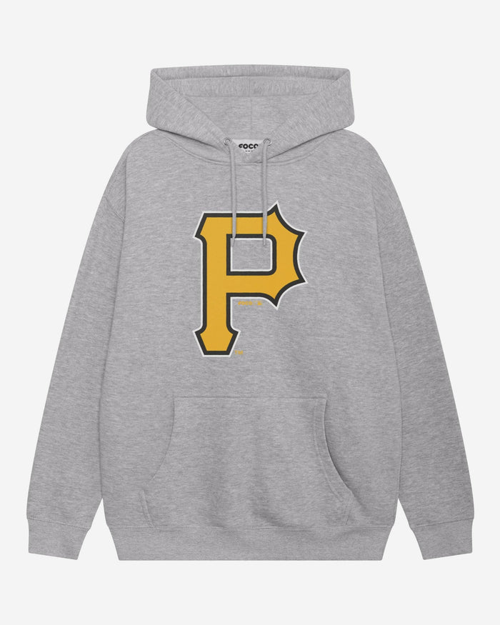 Pittsburgh Pirates Primary Logo Hoodie FOCO Athletic Heather S - FOCO.com