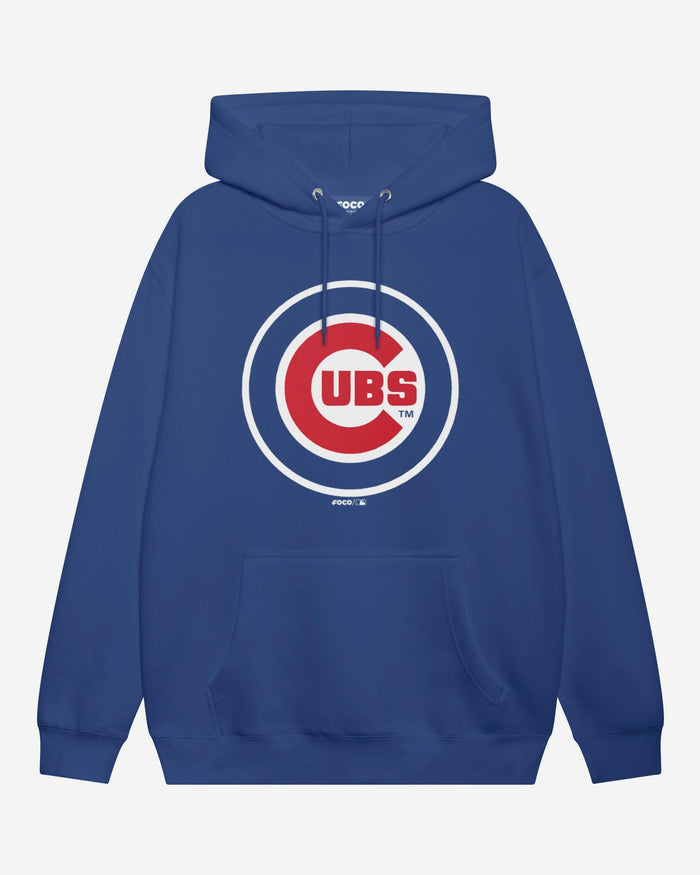 Chicago Cubs Primary Logo Hoodie FOCO True Royal S - FOCO.com