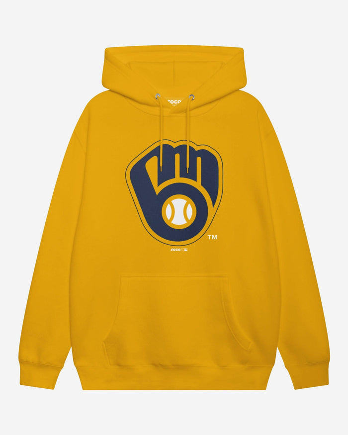 Milwaukee Brewers Primary Logo Hoodie FOCO Lemon S - FOCO.com