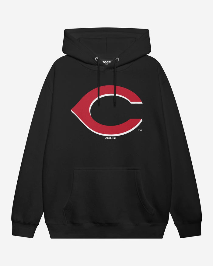 Cincinnati Reds Primary Logo Hoodie FOCO Black S - FOCO.com