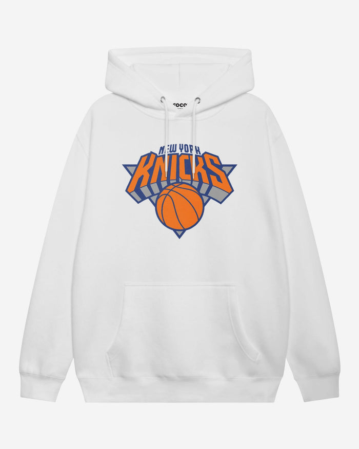 New York Knicks Primary Logo Hoodie FOCO White S - FOCO.com