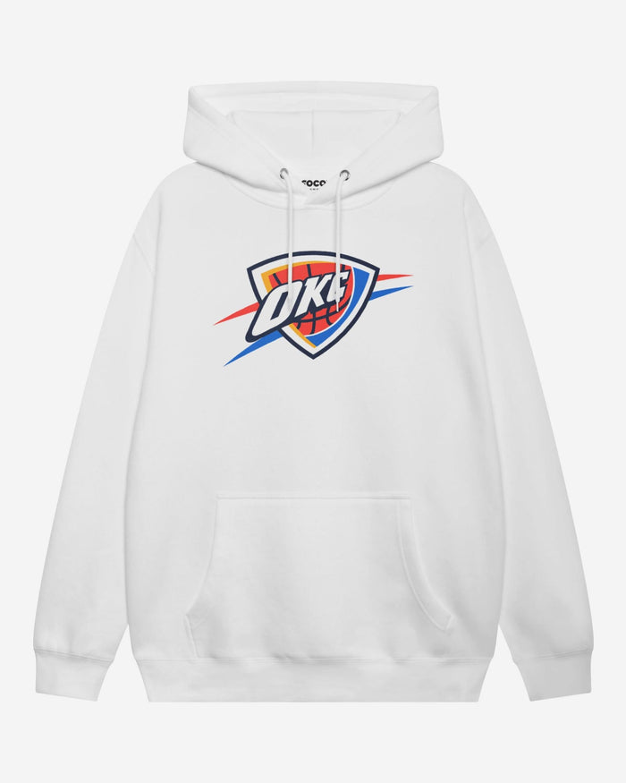 Oklahoma City Thunder Primary Logo Hoodie FOCO White S - FOCO.com