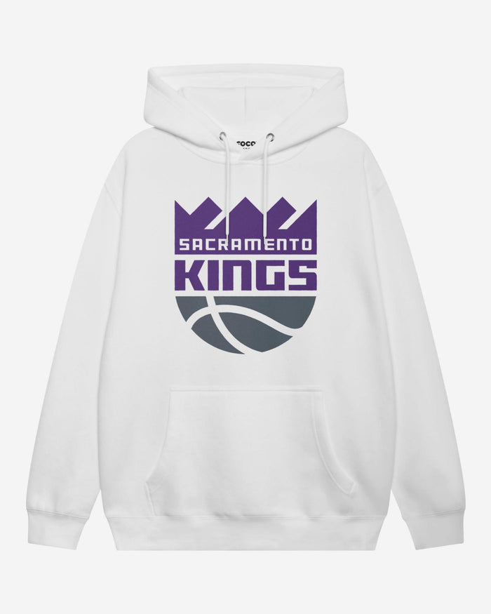 Sacramento Kings Primary Logo Hoodie FOCO White S - FOCO.com