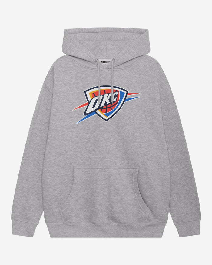 Oklahoma City Thunder Primary Logo Hoodie FOCO Athletic Heather S - FOCO.com