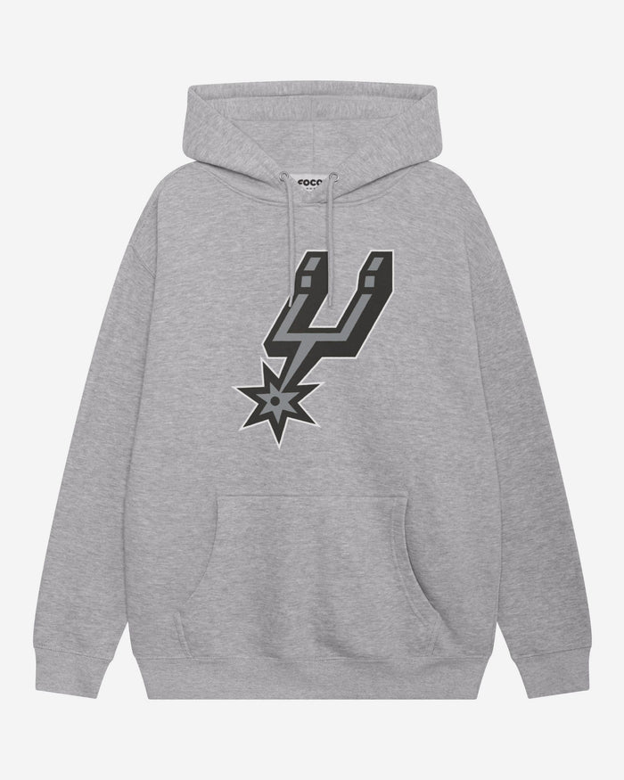 San Antonio Spurs Primary Logo Hoodie FOCO Athletic Heather S - FOCO.com