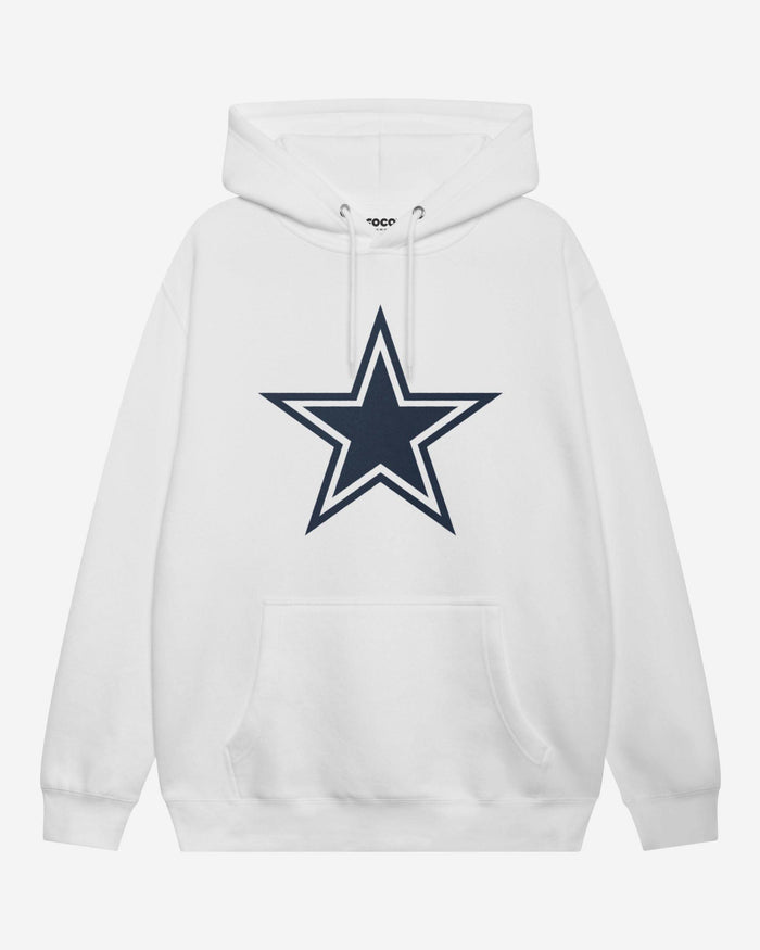 Dallas Cowboys Primary Logo Hoodie FOCO White S - FOCO.com