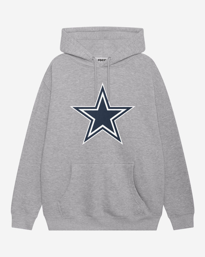 Dallas Cowboys Primary Logo Hoodie FOCO Athletic Heather S - FOCO.com