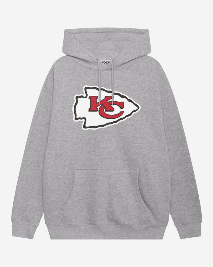 Kansas City Chiefs Primary Logo Hoodie FOCO Athletic Heather S - FOCO.com
