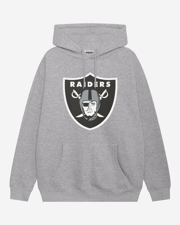 Las Vegas Raiders Primary Logo Hoodie FOCO Athletic Heather S - FOCO.com