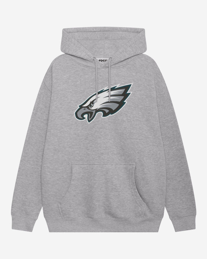 Philadelphia Eagles Primary Logo Hoodie FOCO Athletic Heather S - FOCO.com