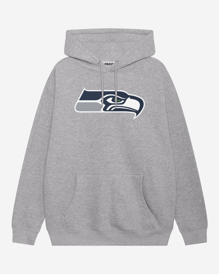 Seattle Seahawks Primary Logo Hoodie FOCO Athletic Heather S - FOCO.com
