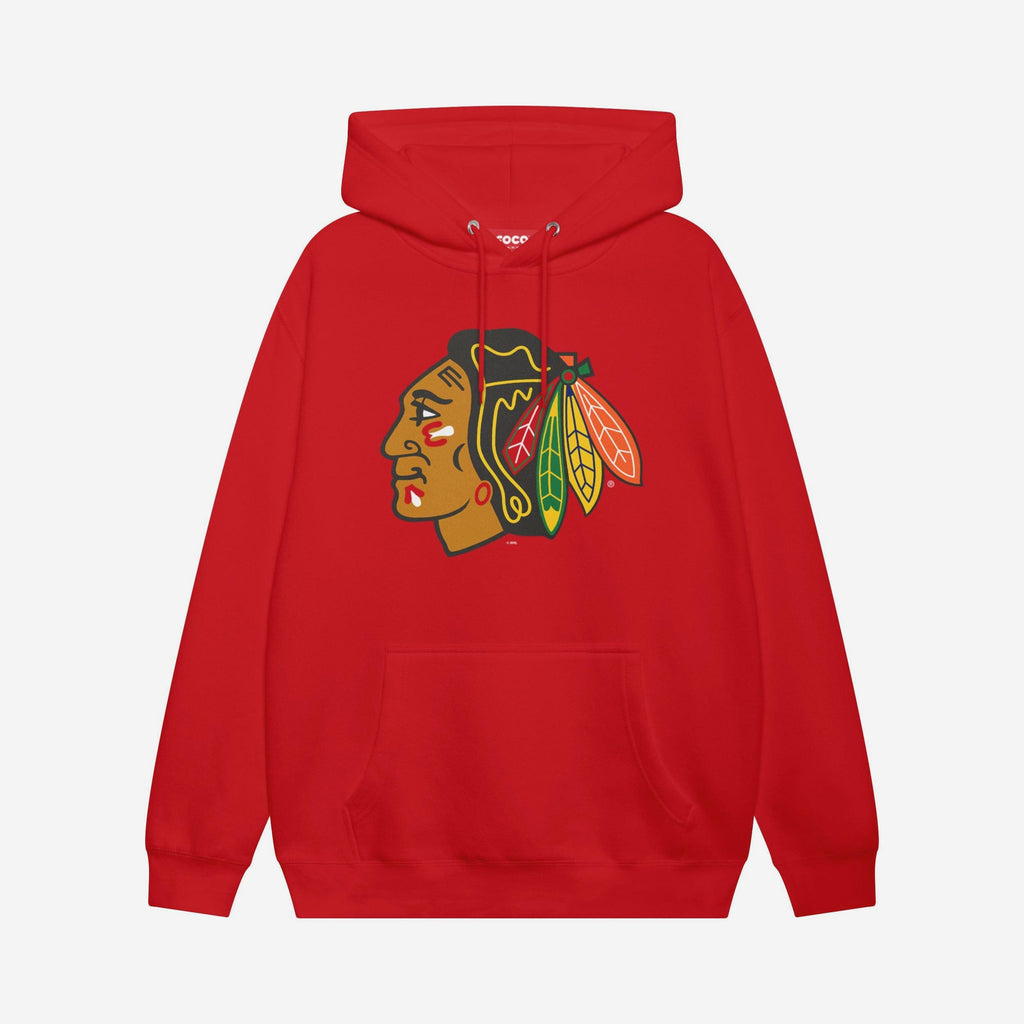 Chicago Blackhawks Primary Logo Hoodie FOCO Red S - FOCO.com