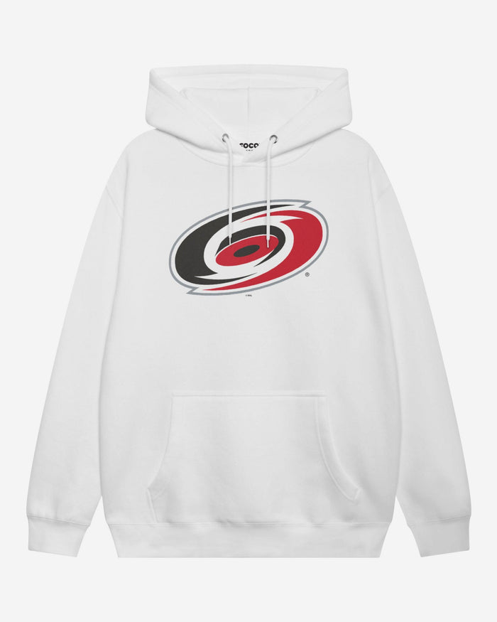 Carolina Hurricanes Primary Logo Hoodie FOCO White S - FOCO.com