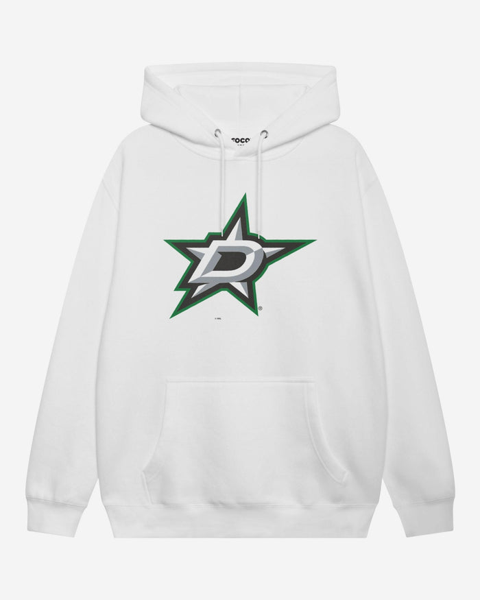 Dallas Stars Primary Logo Hoodie FOCO White S - FOCO.com