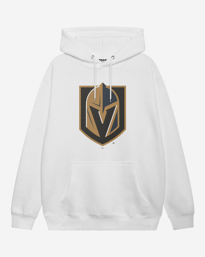 Vegas Golden Knights Primary Logo Hoodie FOCO White S - FOCO.com