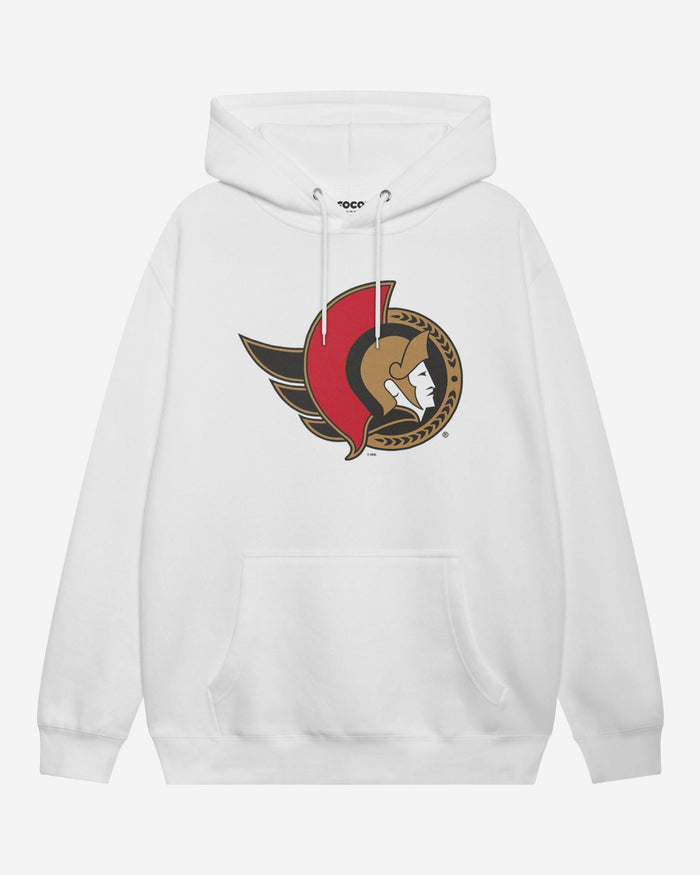 Ottawa Senators Primary Logo Hoodie FOCO White S - FOCO.com