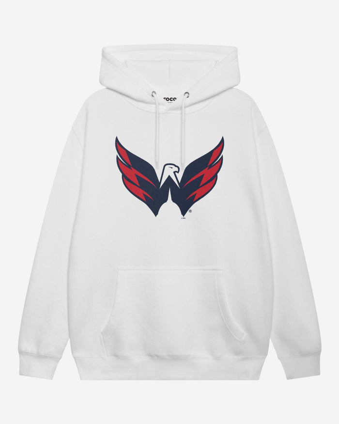 Washington Capitals Primary Logo Hoodie FOCO White S - FOCO.com