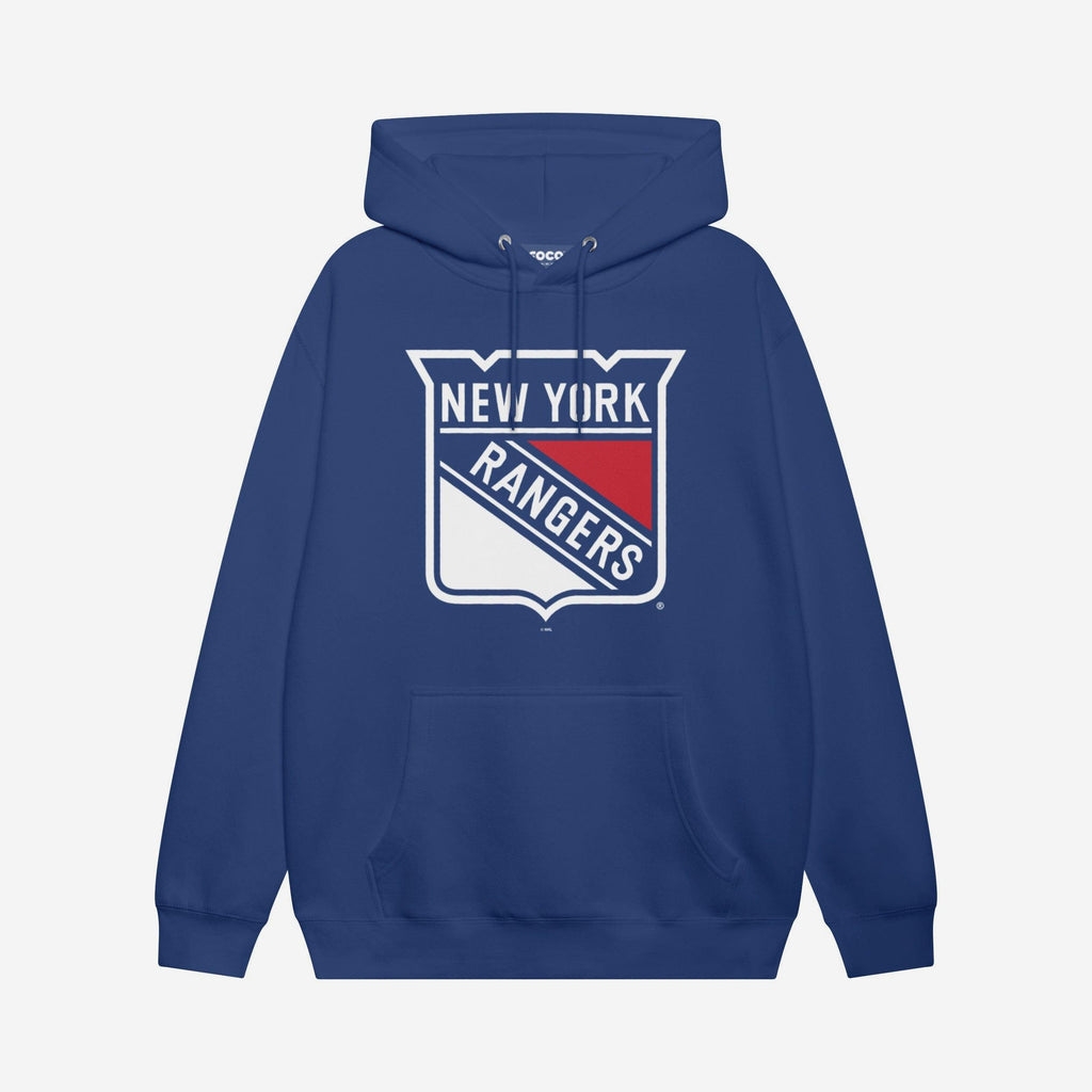 New York Rangers Primary Logo Hoodie FOCO True Royal S - FOCO.com