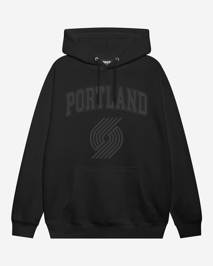 Portland Trail Blazers Blackout Hoodie FOCO S - FOCO.com
