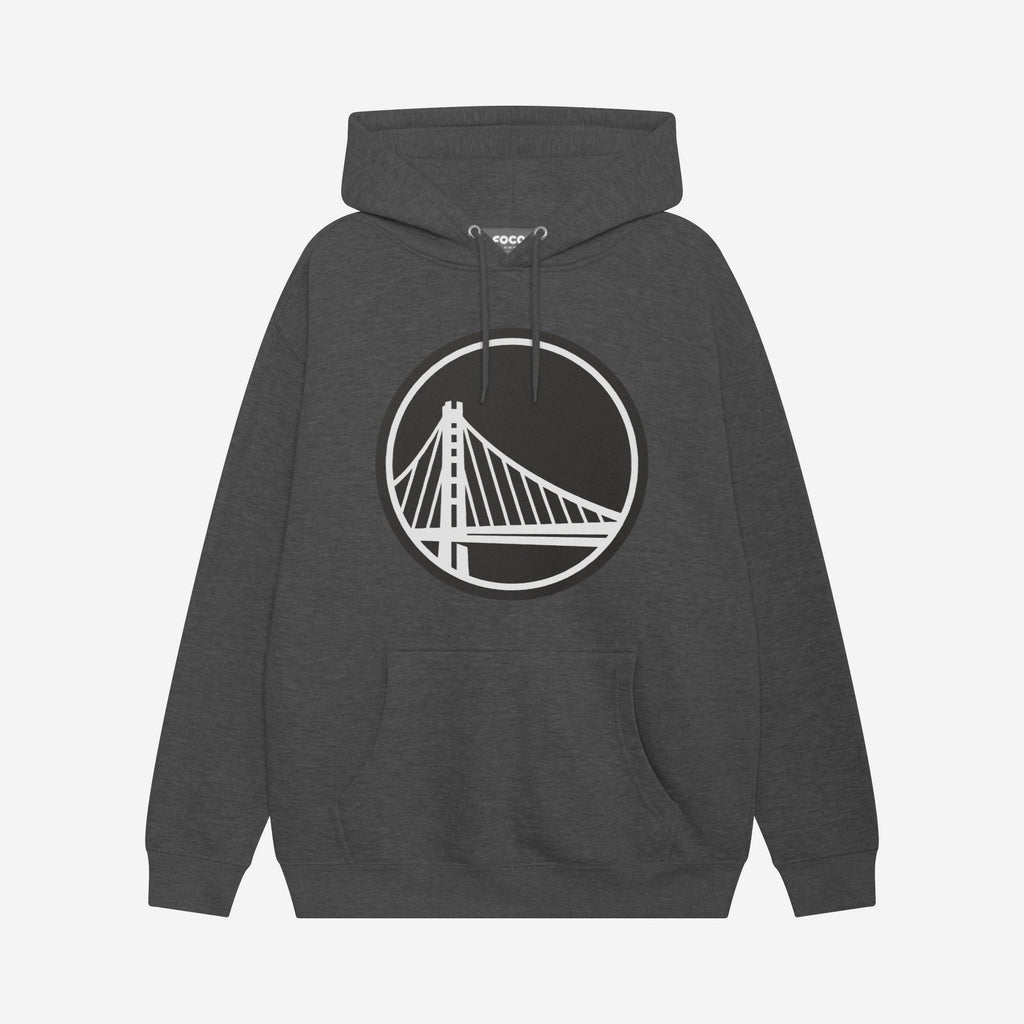 Golden State Warriors Black & White Primary Logo Hoodie FOCO S - FOCO.com