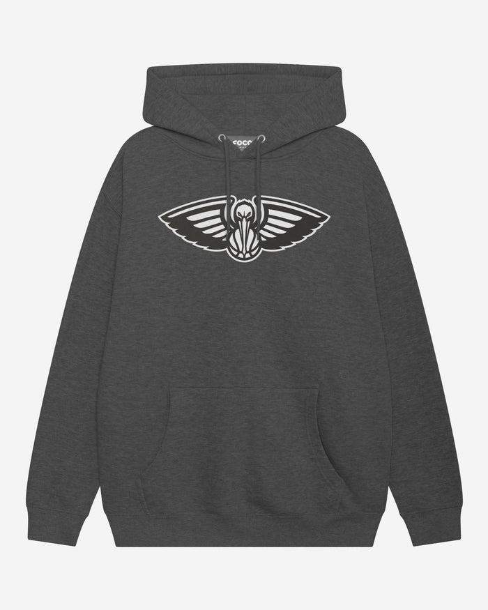 New Orleans Pelicans Black & White Primary Logo Hoodie FOCO S - FOCO.com