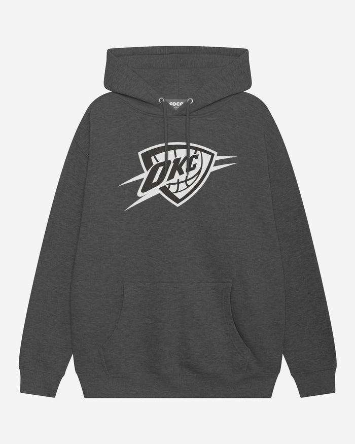 Oklahoma City Thunder Black & White Primary Logo Hoodie FOCO S - FOCO.com